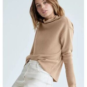 Aritzia Wilfred Wool Sweater in Oxford Tan